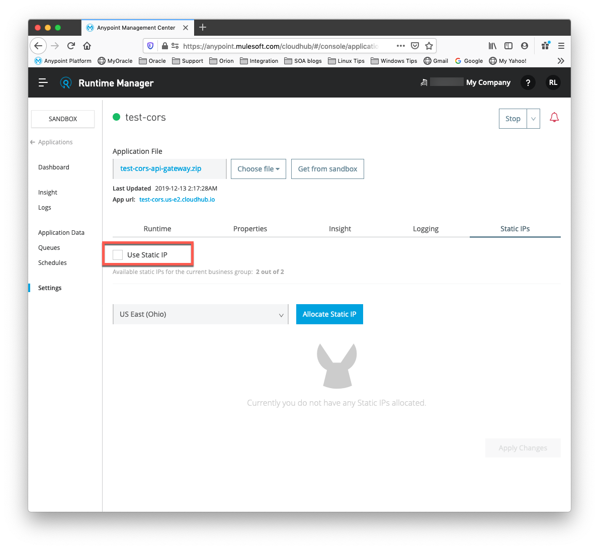 Cloudhub Static Ip Frequently Asked Questions Mulesoft Help Center