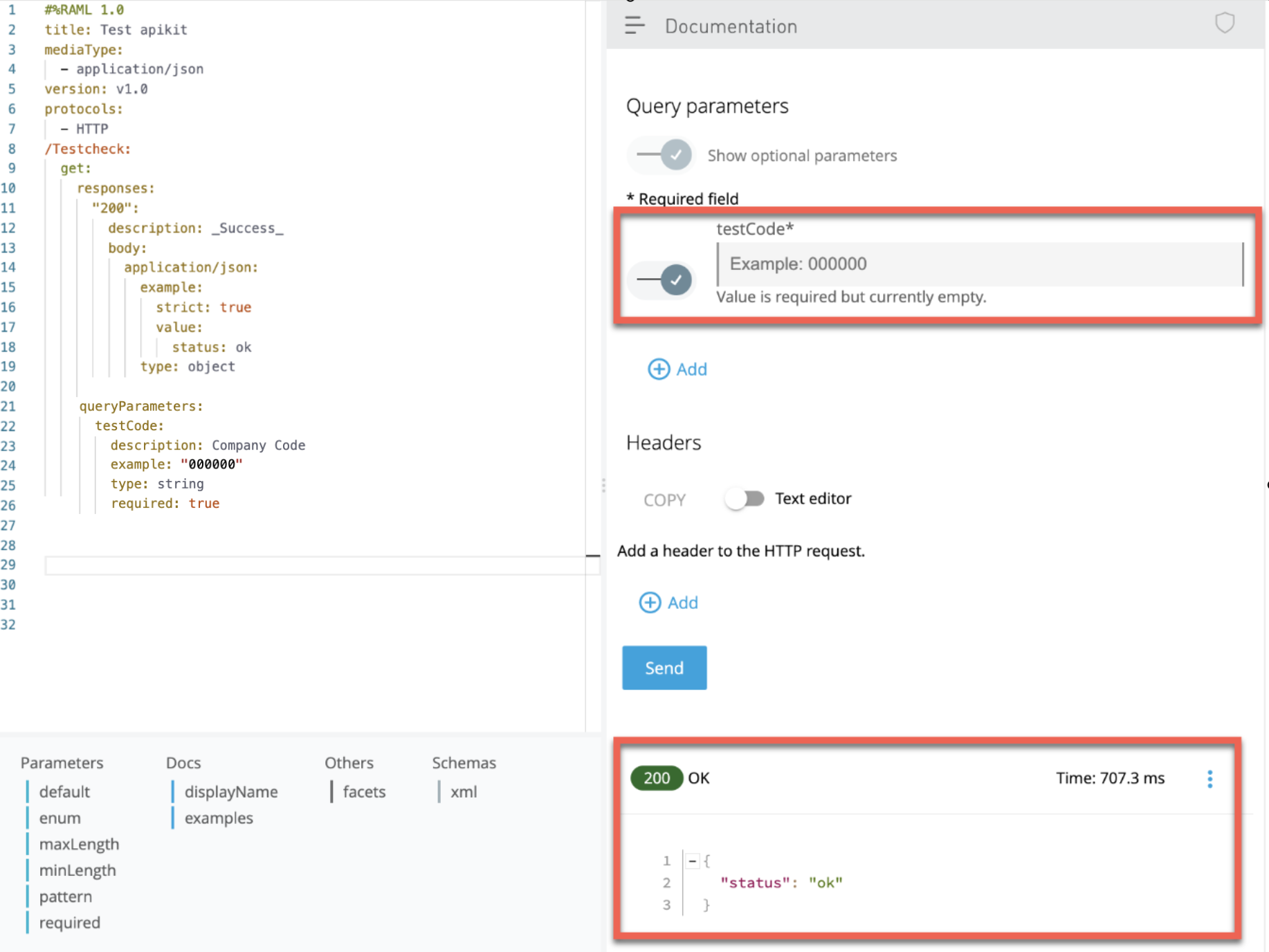 in-raml-queryparameters-returning-success-when-passed-with-empty-value