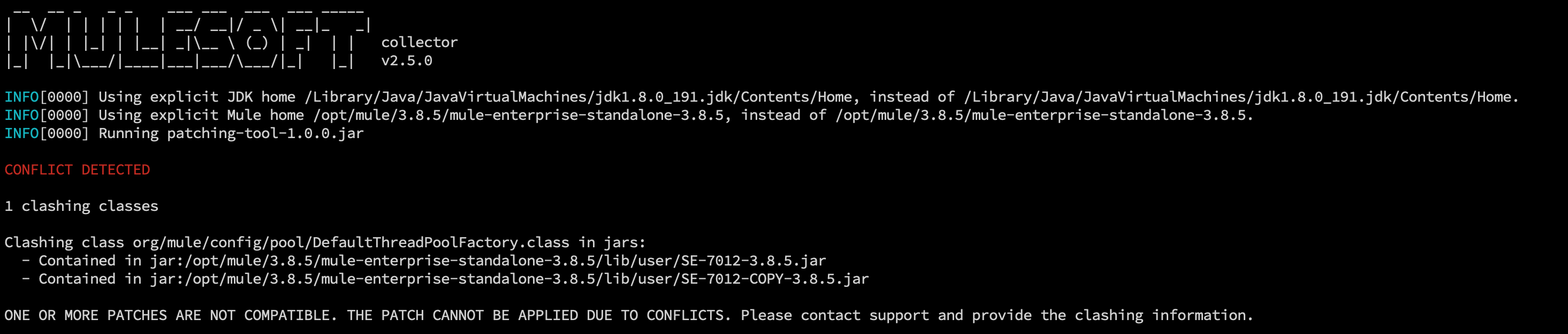 pacth conflict example