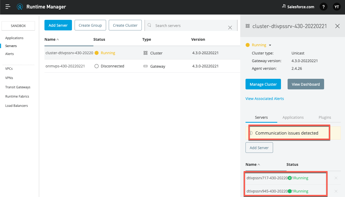 ARM Cluster Communication Issue Troubleshooting Guide MuleSoft Help