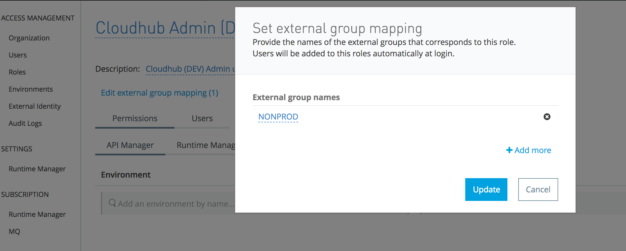 How to set up multiple group mappings for SSO users to AnyPoint ...