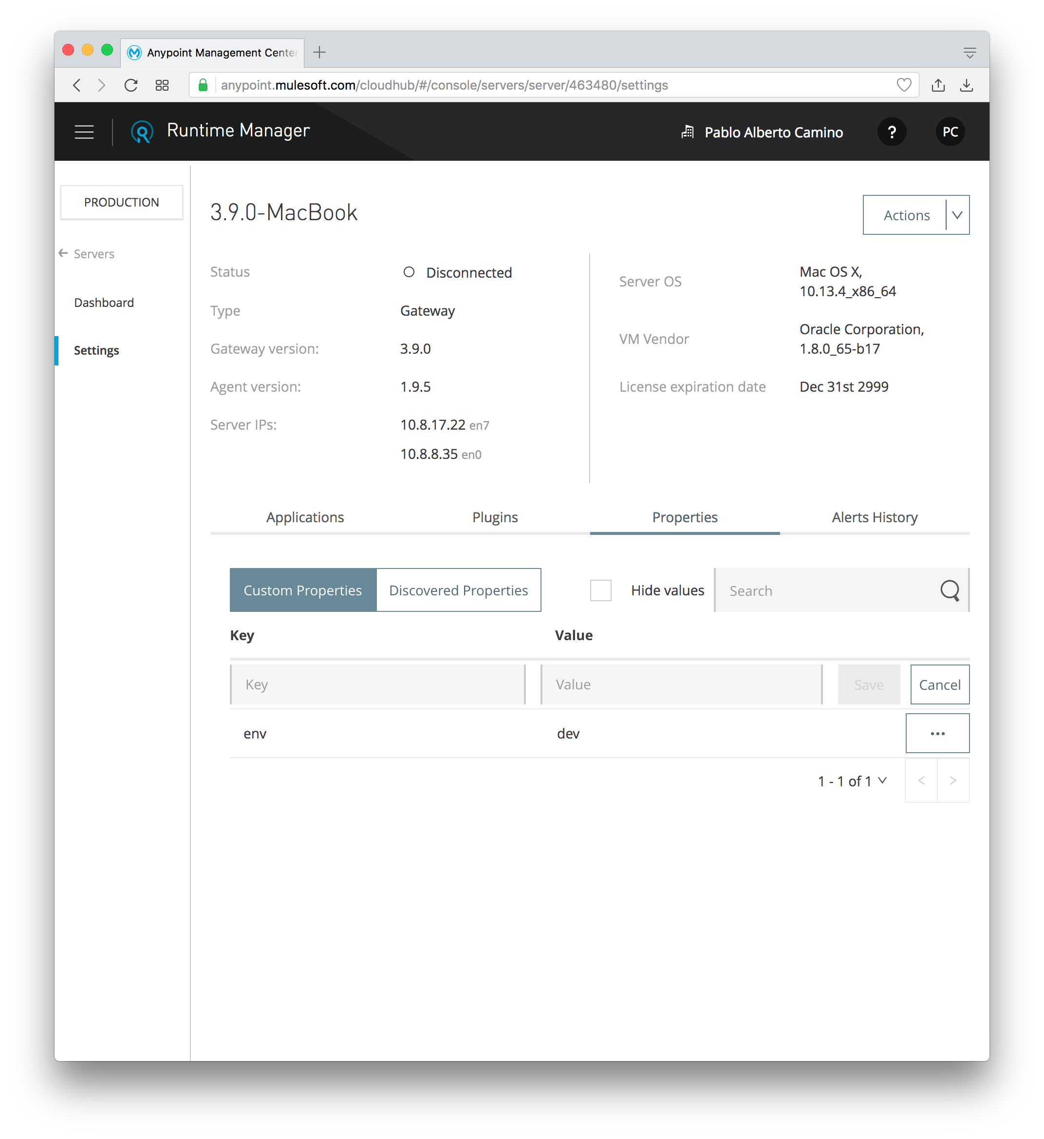 Произошла ошибка local database runtime